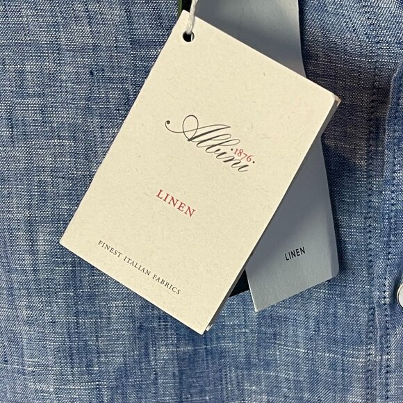 RODD & GUNN Men's Seaford Denim Linen Long Sleeve Button Down Shirt, Large - NWT - Picture 5 of 5